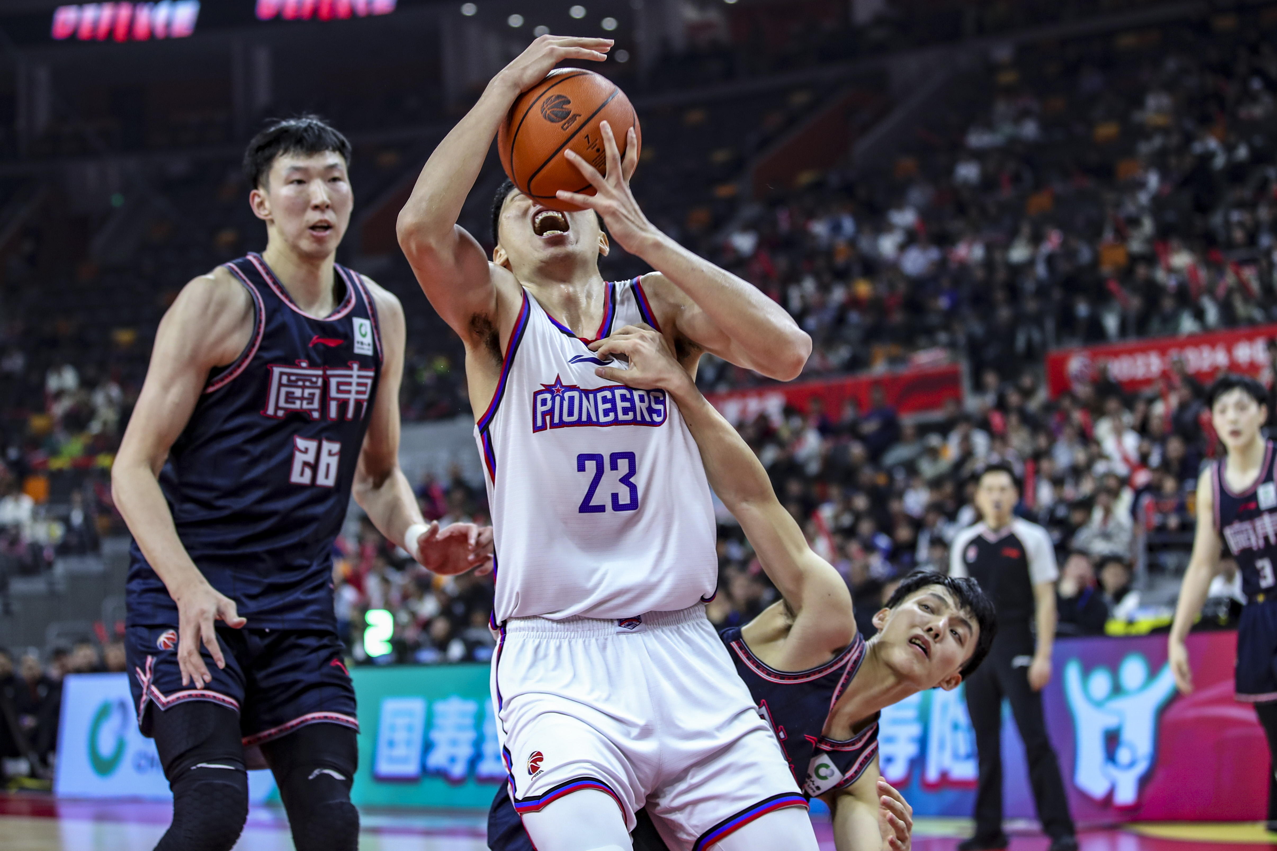#（体育）篮球——CBA常规赛：广东华南虎不敌天津先行者