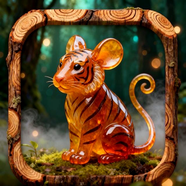 十二生肖魔法森林_微信图标设计_社交图标矢量图