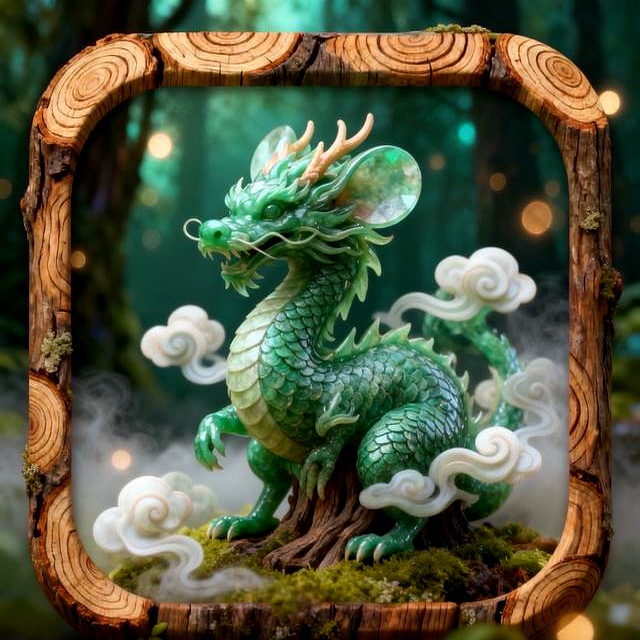 微信图标设计_社交图标矢量图_十二生肖魔法森林