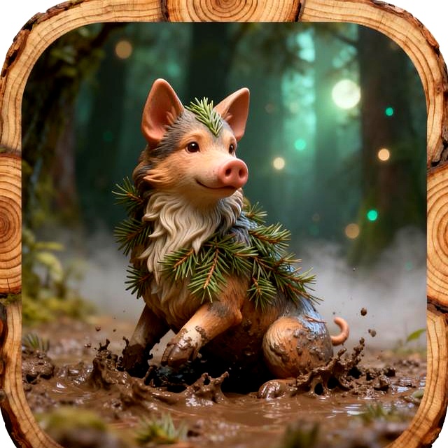 社交图标矢量图_十二生肖魔法森林_微信图标设计