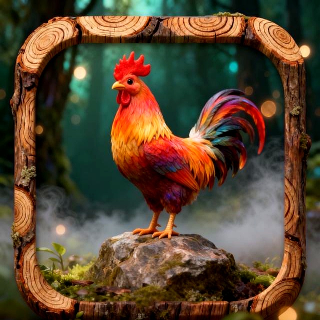 微信图标设计_社交图标矢量图_十二生肖魔法森林