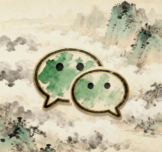 国潮皮肤趋势_社交图标矢量图_微信图标设计