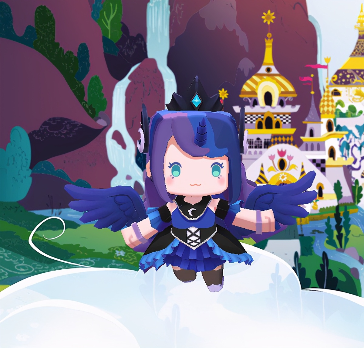 迷你世界小马宝莉宇宙公主皮肤评测_小马宝莉游戏专题_迷你世界小马宝莉月亮公主皮肤推荐