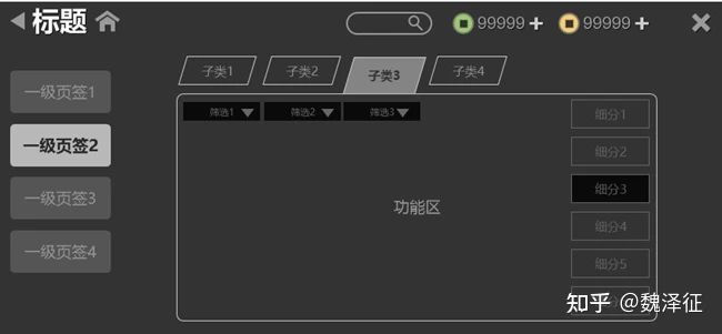 游戏界面设计纵向结构_游戏专题页面设计_游戏界面设计横向结构